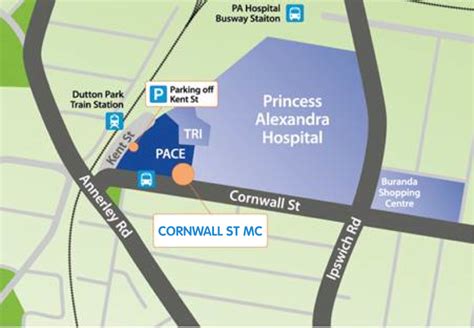 Princess Alexandra Hospital Map