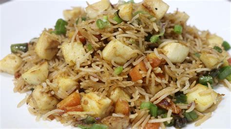 Paneer Fried Rice Recipe | Veg Fried Rice Street Style Recipe | Easy ...