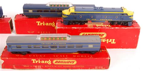 An original vintage Triang Railways made model railway train set ...