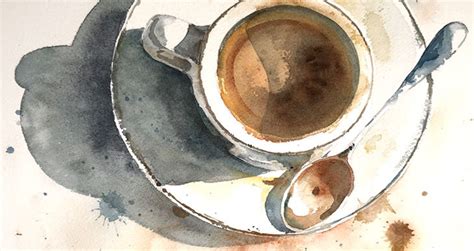 watercolor-coffee-painting-tutorial | Watercolor coffee painting ...