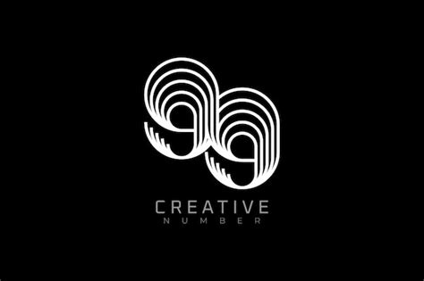 Premium Vector | Number 99 logo modern and creative number 99 multi ...