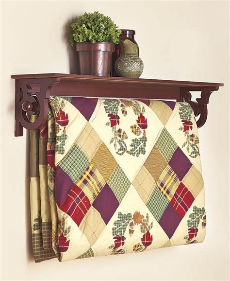 Deluxe Quilt Rack with Shelf - Walmart.com - Walmart.com