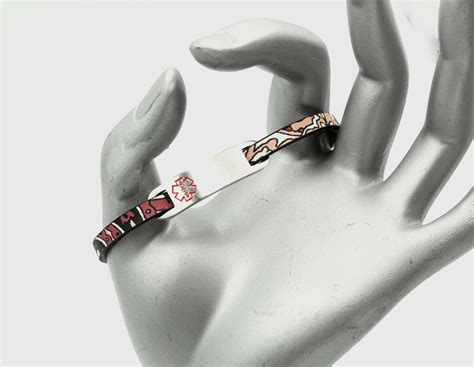 Medical Alert Ethnic Leather Bracelet Customise - Etsy