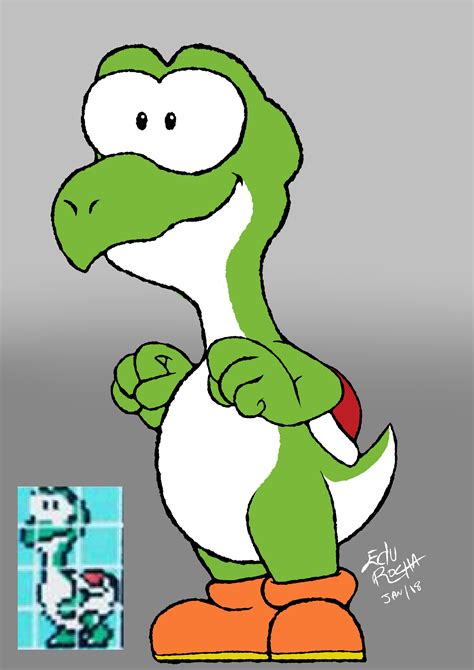 Yoshi from Super Mario World Beta by Edu0101 on DeviantArt