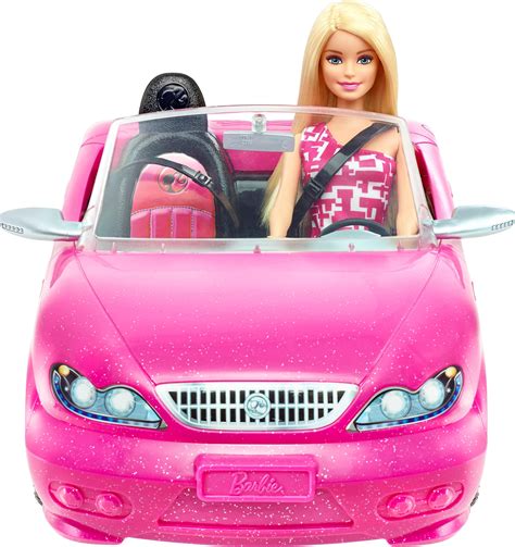 Customer Reviews: Mattel Barbie Doll and Glam Convertible Car Pink ...