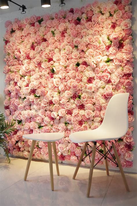 Impressive Plastic Wall Flowers Fake Vine Walls