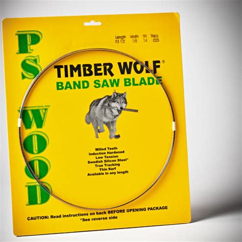 Timber Wolf Bandsaw Blade 93-1/2” 1/8” 14TPI HP Series | The Woodsmith ...