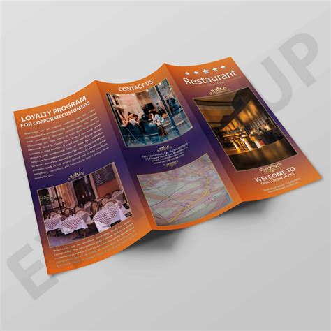 Premium Hotel Tri Fold Brochure Template For Hotel Brochure Design ...