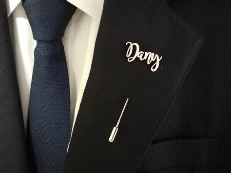 Suit Name Lapel Pin Men Gift Father Gift Wedding Lapel Pin | Etsy