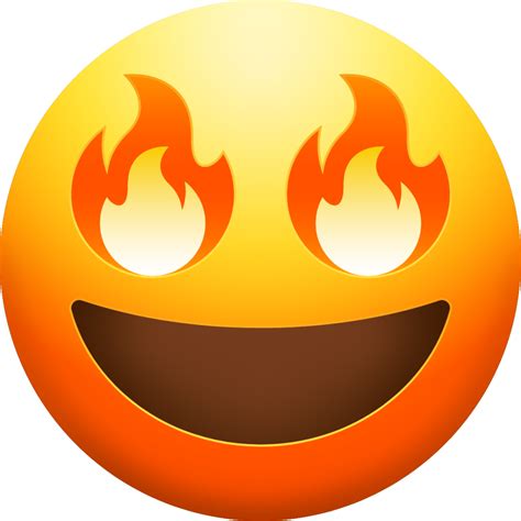 "Smiling Face with Fire Eyes" Emoji - Download for free – Iconduck