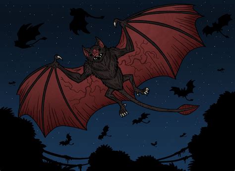 Giant Vampire Bats by McSlackerton on DeviantArt