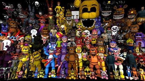 Fnaf all characters + Night guard | Five Nights At Freddy's Amino