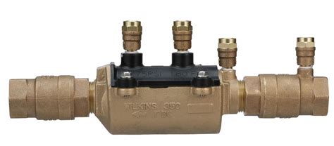 ZURN Backflow Preventer, Bronze, Wilkins 350 Series, MNPT Connection ...