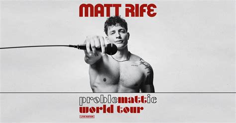 Matt Rife Announces Massive 100+ Date ‘ProbleMATTic World Tour’ - Live ...