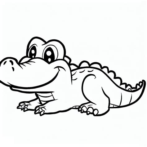 Cute Little Alligator coloring page - Download, Print or Color Online ...