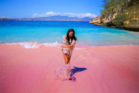 Travel: Indonesia's extremely rare pink beach