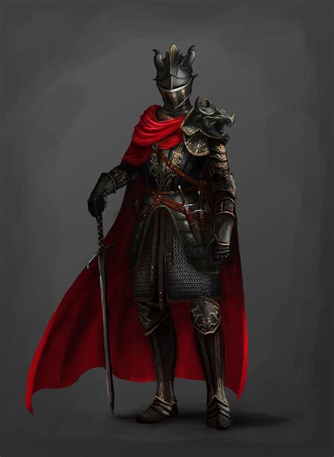 ArtStation - Concept: Knight in black armor