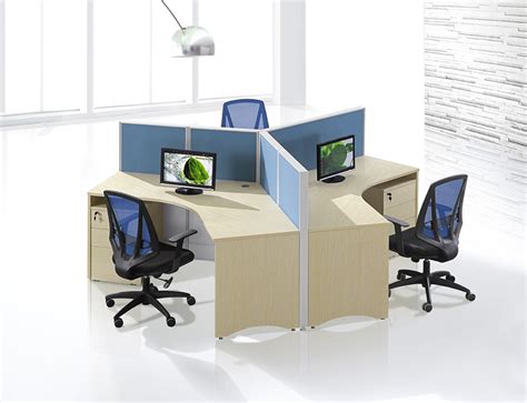 32mm modern office cubicles for 4 seats