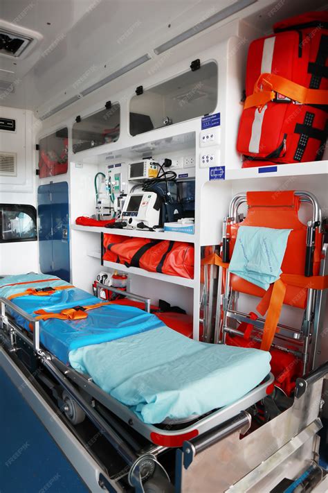 Premium Photo | Interior of an ambulance.