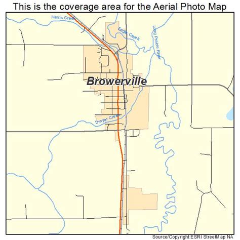 Aerial Photography Map of Browerville, MN Minnesota