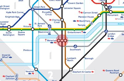 Waterloo station map - London Underground Tube