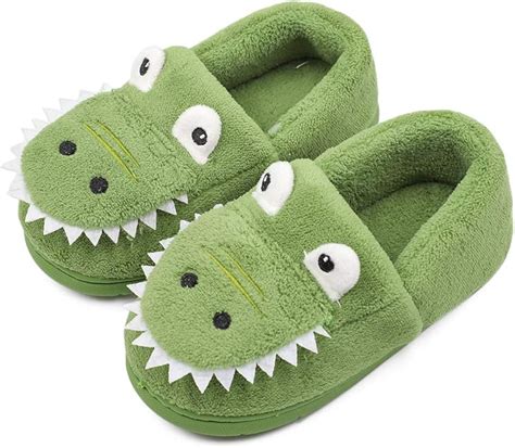 Secret Slippers Boys House Slipper Cute Dinosaur Cartoon Soft Anti-Slip ...