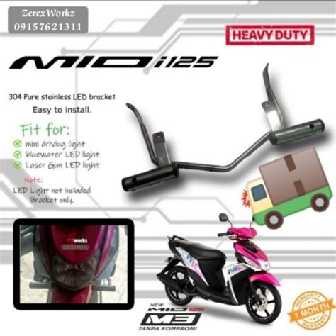 MIO I 125 HEAVY DUTY BRACKET STAINLESS | Shopee Philippines