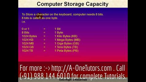 Computer Storage Capacity - YouTube