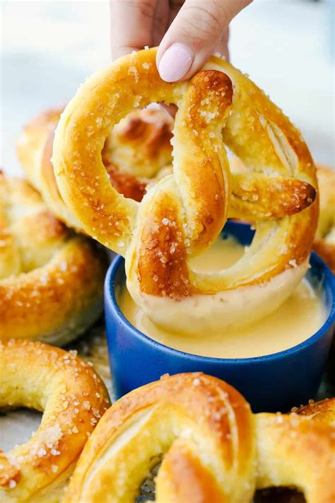 Baked Soft Pretzels are soft and chewy on the inside with the perfect ...