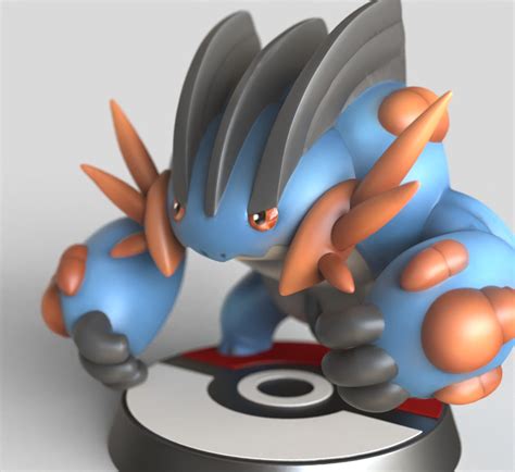 Mega Swampert Water Pokemon Statue Figure Hand Painted Nintendo Gaming ...