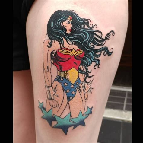 No photo description available. | Tattoos for women, Wonder woman ...