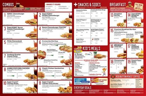 Sonic Drive-in Menu - Delicious Food and Drinks