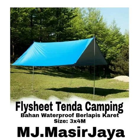 Jual Tenda Terpal Tenda Camping Flysheet 3x4M Waterproof di Lapak MJ ...