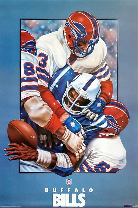 Buffalo Bills 1984 NFL Theme Art Poster by Brown - Pro Sports Inc ...