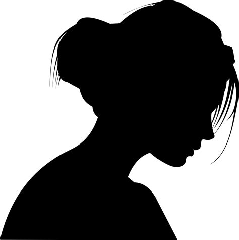 Female Head Profile Silhouette By Merio | Silhouette art, Silhouette ...