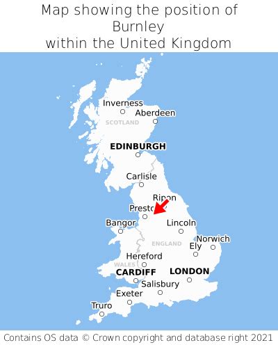 Where is Burnley? Burnley on a map