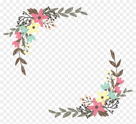 Border Flowers Wildflower Clip Art - Flower Border Vector Png - Free ...