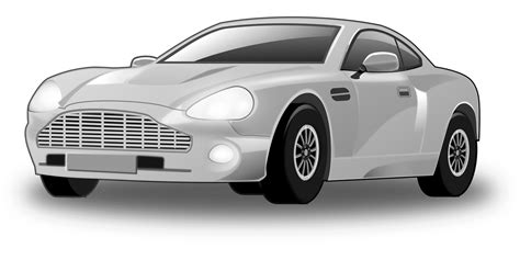 Download Aston Martin, Car, Silver Car. Royalty-Free Vector Graphic ...