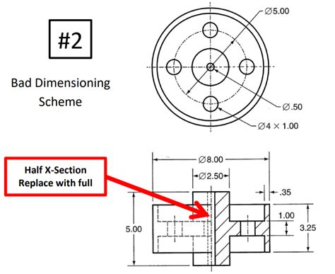 Solved Fix the dimensions on the drawing using proper | Chegg.com