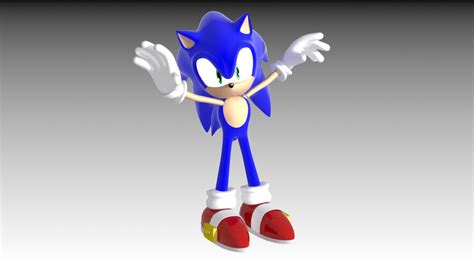 3d model sonic rigging