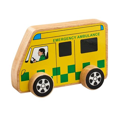 Wooden toy Ambulance | Lanka Kade fair trade