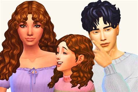 Sims 4 cc hair curly - asomye