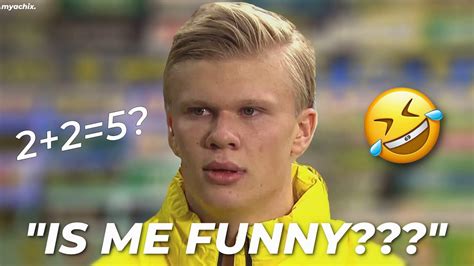 A Serious Kid Erling Haaland (FUNNY MOMENTS) - YouTube