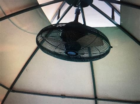 Allen and Roth 20 Inch Portable Outdoor Hanging Gazebo Fan for Wet Loc ...