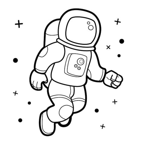 Premium Vector | Astronaut in Space