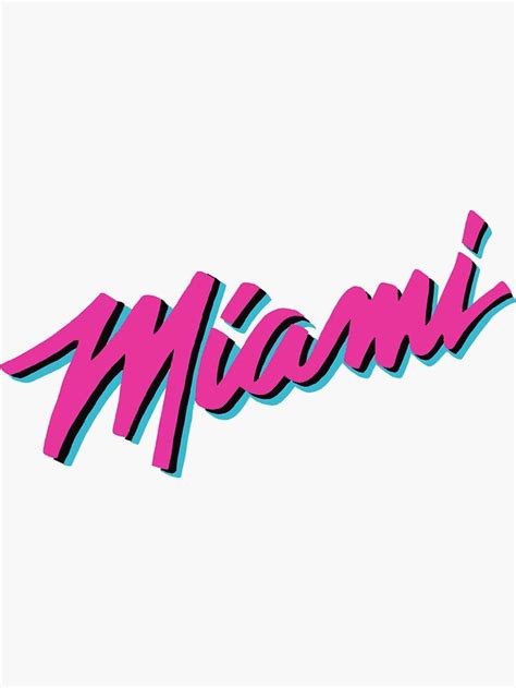 "Miami Heat Vice" Sticker by Nicmart , #AFF, #Heat, #Miami, #Vice, # ...