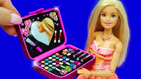 Barbie Doll Makeup Set. DIY for Kids. How to Make Miniature Crafts ...