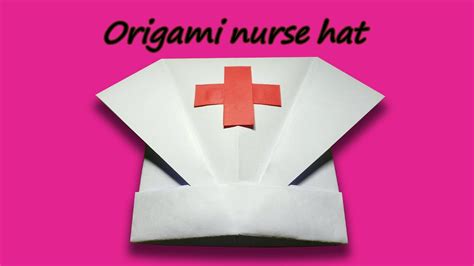 how to make paper nurse hat - origami nurse hat - origami doctor cap ...