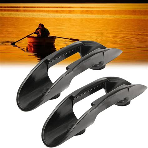 2018 2Pc Black Plastic Marine Kayak Paddle Clip Holder Paddle Oars ...