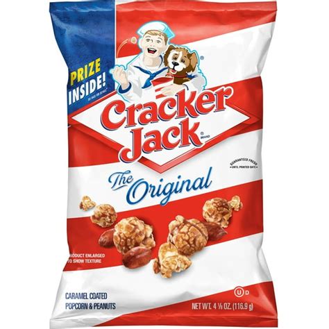 Cracker Jack Original Caramel Coated Popcorn & Peanuts, 4.125 oz Bag ...